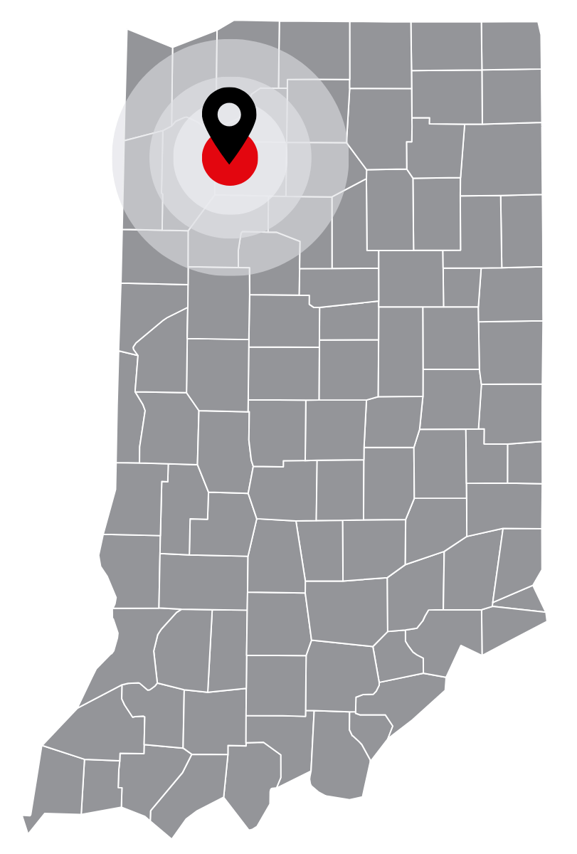 Sams-map image Service area map of Indiana